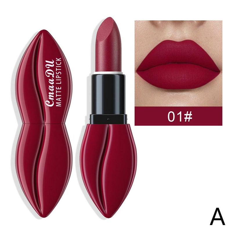 CmaaDu 10-Color Matte Lipstick, Long, Waterproof, Velvet Lip Gloss, Girlish/Ladylike Colorful Lip Makeup, Glossy Lip Gloss